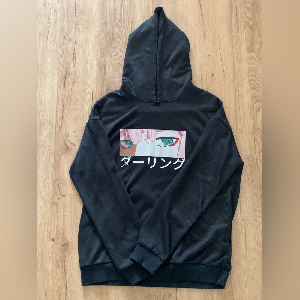 Darling In The Franxx Hoodie | Zero Two Hoodie | Color: Black | Size: Medium